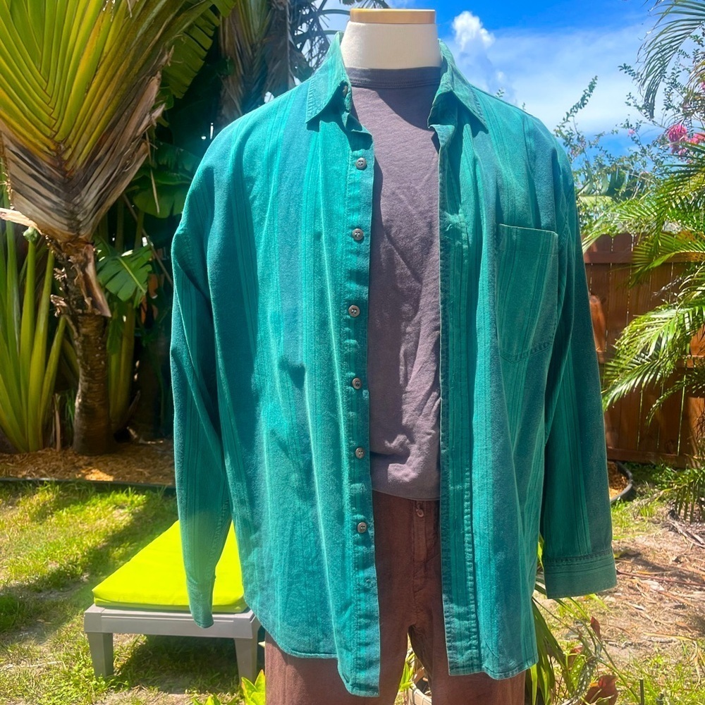 Vintage Stefano COTTON button down size Medium - Fits oversized.